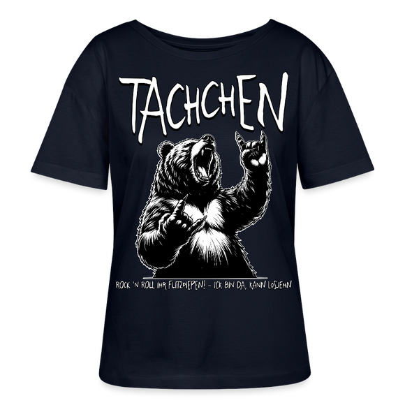 TACHCHEN BERLINER-Rundhals Frauen Bio-T-Shirt II - Navy