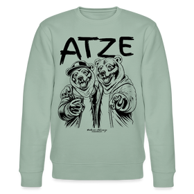 ATZE-Unisex Bio-Sweatshirt für echt Berliner Freunde - Helles Graugrün