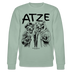 ATZE-Unisex Bio-Sweatshirt für echt Berliner Freunde - Helles Graugrün