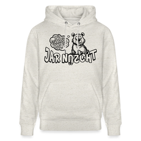 DU SCHNALLST JAR NÜSCHT-Unisex Bio-Hoodie - Beige meliert