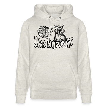 DU SCHNALLST JAR NÜSCHT-Unisex Bio-Hoodie - Beige meliert