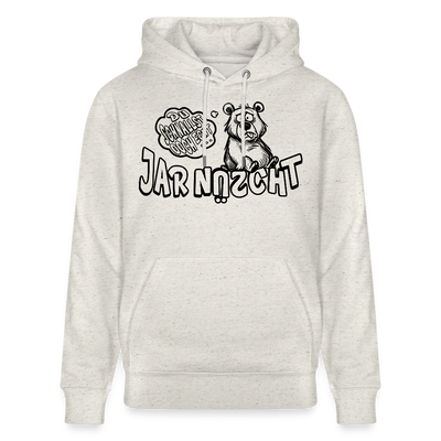 DU SCHNALLST JAR NÜSCHT-Unisex Bio-Hoodie - Beige meliert