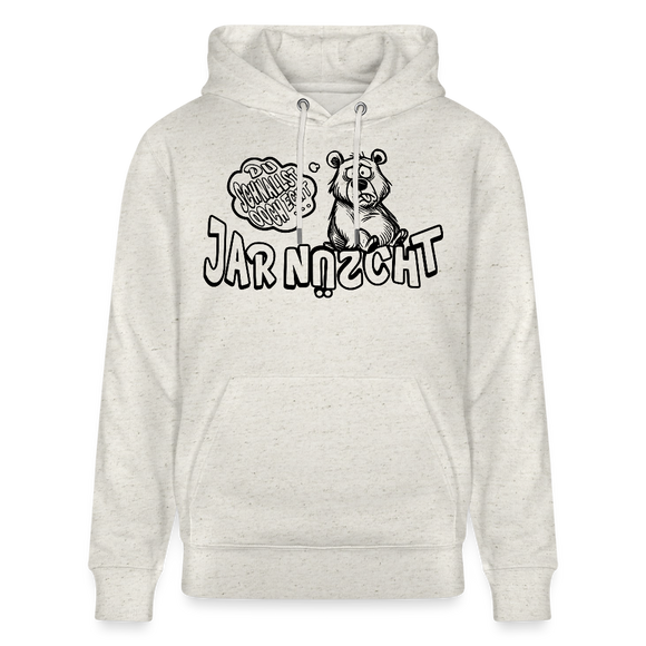 DU SCHNALLST JAR NÜSCHT-Unisex Bio-Hoodie - Beige meliert