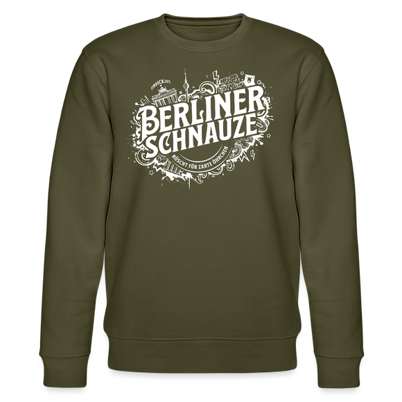 BERLINER SCHNAUZE-Unisex Bio-Sweatshirt II - Khaki