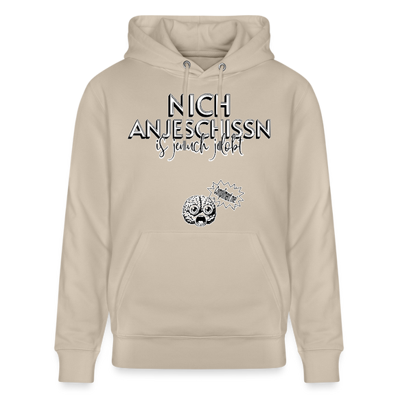 BERLINER EFFIZIENZ-'Dit Lob'-Unisex Bio-Hoodie - Beige