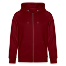 ICK DARF DIT - Unisex Bio-Kapuzenjacke - Burgunderrot