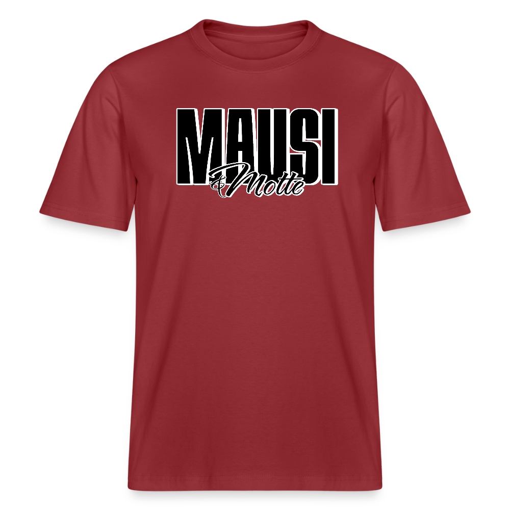 MAUSI UND MOTTE-Relaxed Fit Unisex Bio-T-Shirt - Erdrot