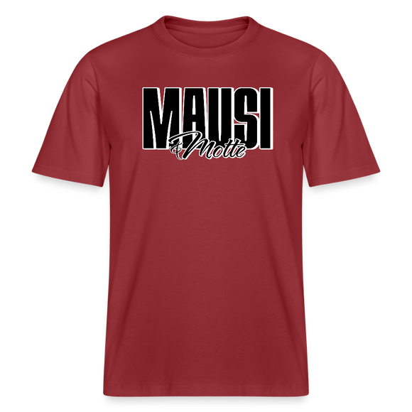 MAUSI UND MOTTE-Relaxed Fit Unisex Bio-T-Shirt - Erdrot