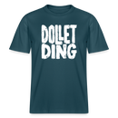 DOLLET DING- RELAXED FIT Unisex Organic T-Shirt - Dunkles Petrol