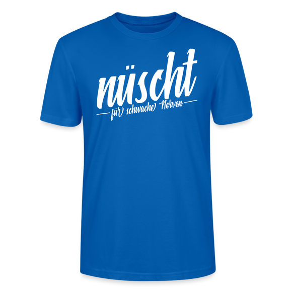Berlin Shirt-NÜSCHT DARF ICK-Unisex T-Shirt mit Berliner Schnauze - Pfauenblau