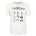 Sommer in Berlin-Unisex T-Shirt Bio - Weiß-Illustration auf einem T-Shirt mit dem Schriftzug „Dit is ’n Träumchen“. Darunter sind gezeichnete neun Szenen vom Berliner Sommer: Menschen beim Sonnen, Radfahren, Eis essen, Yoga, mit Hund spazieren, Sandburg bauen und Stand-up-Paddling. Unten steht „Sommer 2025 findICKjut“. Das Design wirkt handgezeichnet und lebensfroh.