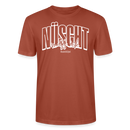 Berlin Shirt mit Schnauze-NÜSCHT MUSS ICK-Unisex T-Shirt Bio - Terrakotta