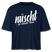 NÜSCHT FÜR SCHWACHE NERVEN-Frauen Boxy Bio-T-Shirt mit Berliner Schnauze - Navy