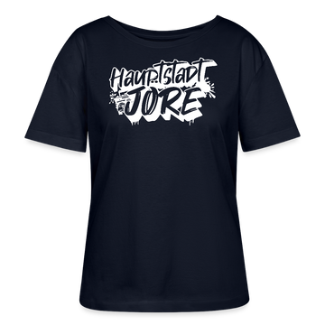 Berlin Shirt-HAUPTSTADTJÖRE-Rundhals Frauen Bio-T-Shirt - Navy