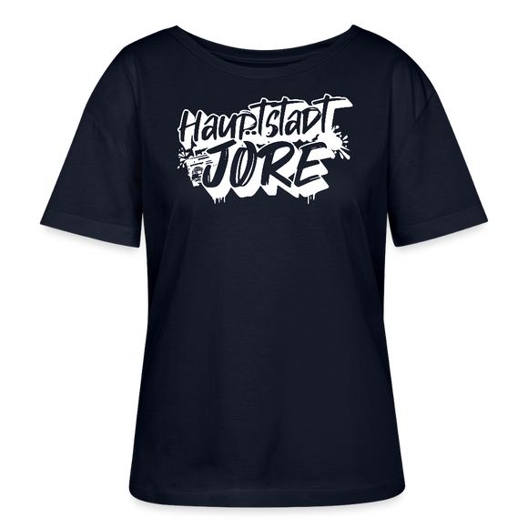 Berlin Shirt-HAUPTSTADTJÖRE-Rundhals Frauen Bio-T-Shirt - Navy