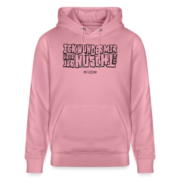 Berliner Spruch-ICK WUNDER MIR-Unisex Bio-Hoodie - Lila Traum