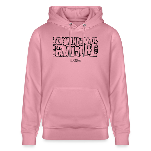 Berliner Spruch-ICK WUNDER MIR-Unisex Bio-Hoodie - Lila Traum