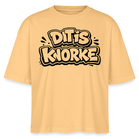 DIT IS KNORKE-Frauen Boxy Bio-T-Shirt - Mispel