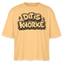 DIT IS KNORKE-Frauen Boxy Bio-T-Shirt - Mispel