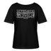 Berliner Spruch-ICK WUNDER MIR ÜBER JAR NÜSCHT MEHR-Rundhals Frauen Bio-T-Shirt - weisser gerahmter Print auf Schwarzem Stoff