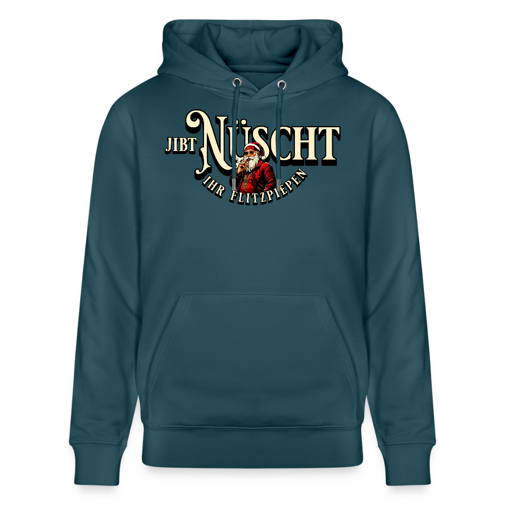 JIBT NÜSCHT IHR FLITZPIEPEN - Unisex Bio-Hoodie - Dunkles Petrol