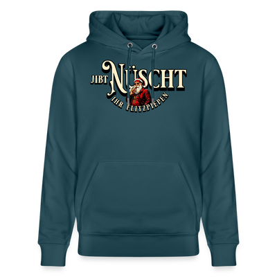 JIBT NÜSCHT IHR FLITZPIEPEN - Unisex Bio-Hoodie - Dunkles Petrol