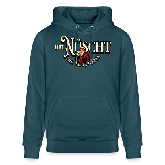 JIBT NÜSCHT IHR FLITZPIEPEN - Unisex Bio-Hoodie - Dunkles Petrol