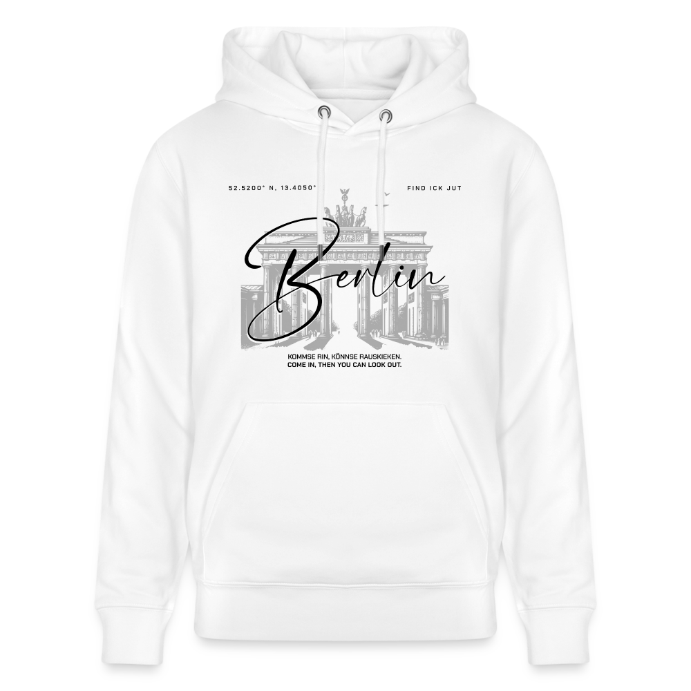 BERLIN-Unisex Bio-Hoodie - Weiß