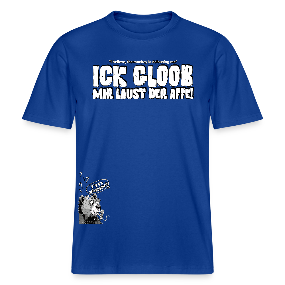 ICK GLOOB MIR LAUST DER AFFE-Relaxed Fit Unisex Bio-T-Shirt II - Dunkelblau