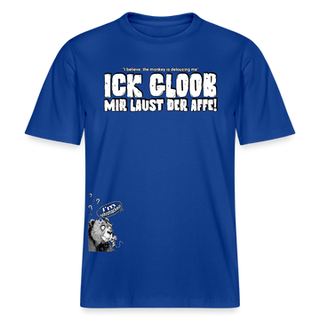ICK GLOOB MIR LAUST DER AFFE-Relaxed Fit Unisex Bio-T-Shirt II - Dunkelblau