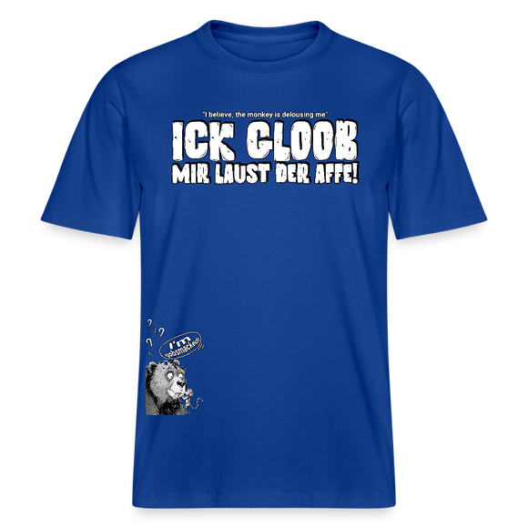 ICK GLOOB MIR LAUST DER AFFE-Relaxed Fit Unisex Bio-T-Shirt II - Dunkelblau