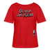 ICK BIN DA-Rundhals Frauen Bio-T-Shirt - Rot