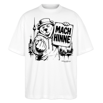 MACH HINNE – Berlin Souvenir -Oversized Unisex Bio T-Shirt - Weiß