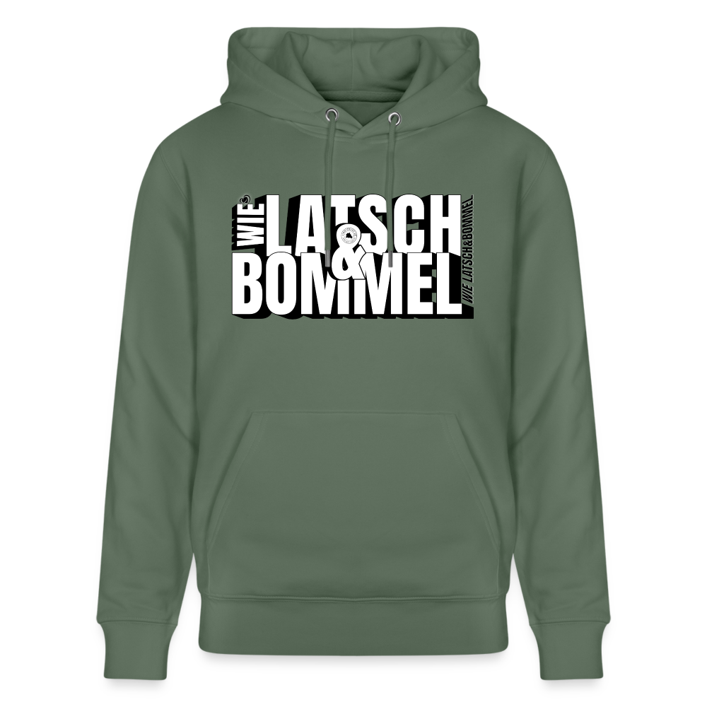 WIE LATSCH UND BOMMEL - Unisex Bio-Hoodie - Tanngrün