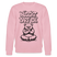 Berliner Schnauze-Unisex Bio-Sweatshirt-NÜSCHT DARF ICK - Hellrosa