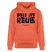 Berliner Spruch-PASS UFF KEULE-Unisex Bio-Hoodie mit Berliner Schnauze - Hellrot