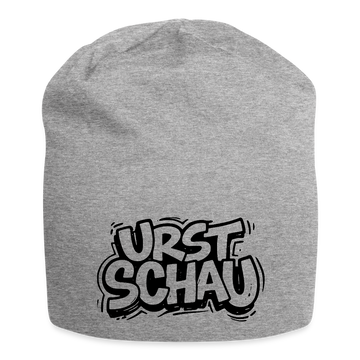 Ostalgie-Jersey-Beanie-URST SCHAU - Grau meliert