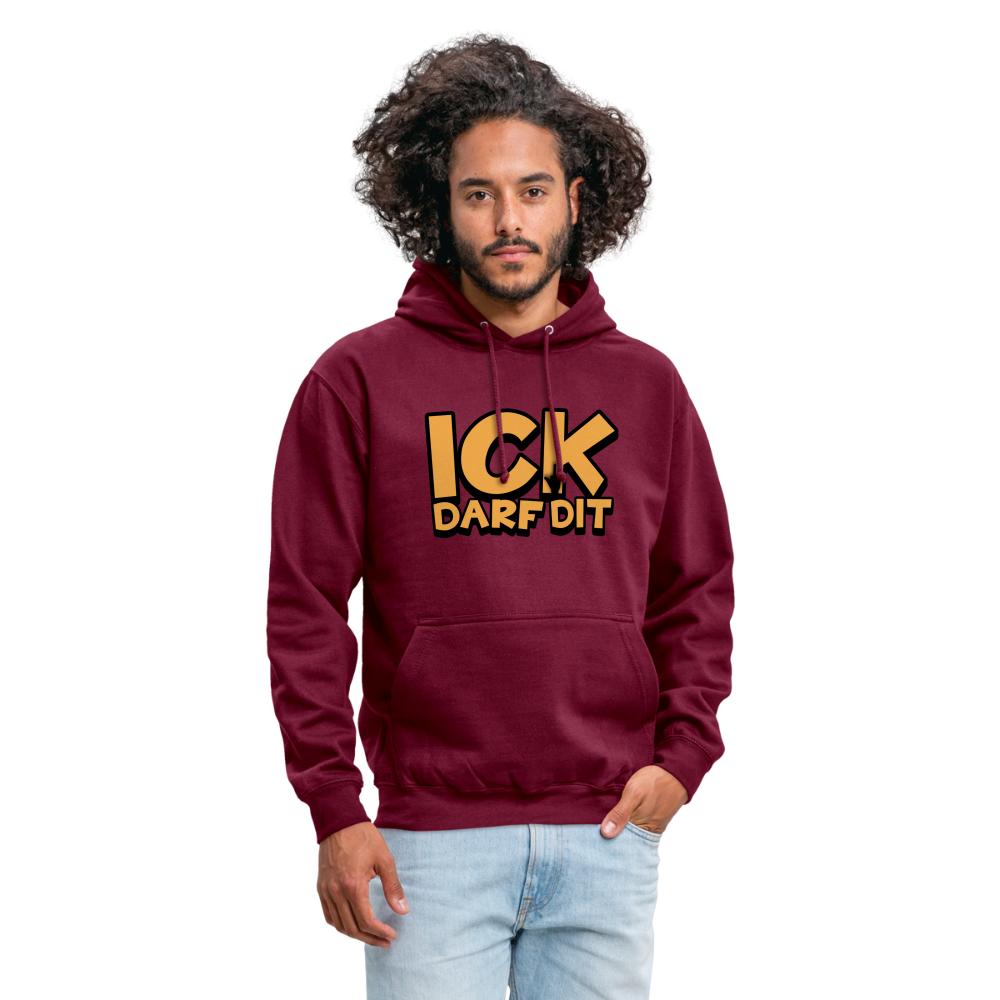 ICK DARF DIT - Hoodie - Bordeaux