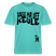 PASS MA UFF KEULE - Relaxed Fit Unisex Bio-T-Shirt - Poolblau