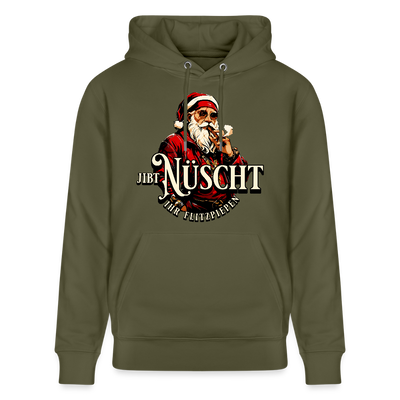 JIBT NÜSCHT IHR FLITZPIEPEN-Unisex Bio-Hoodie II - Khaki Grün