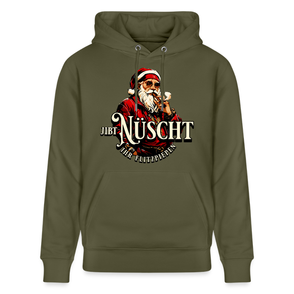 JIBT NÜSCHT IHR FLITZPIEPEN-Unisex Bio-Hoodie II - Khaki Grün