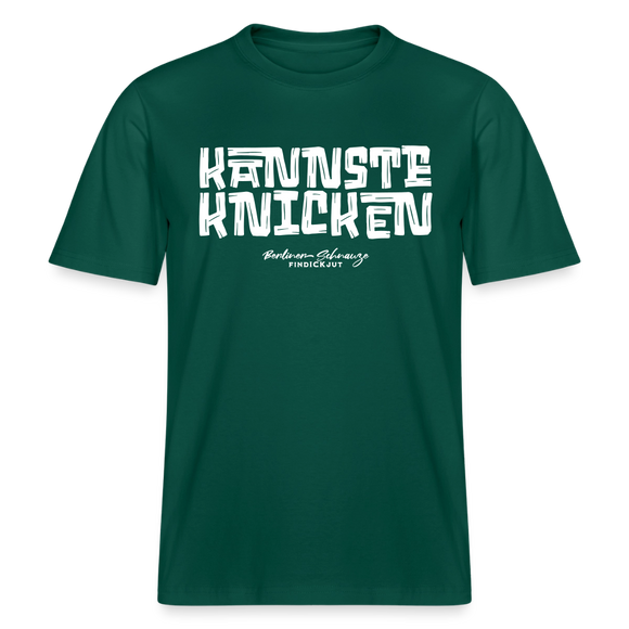 Berliner Schnauze Spruch-KANNSTE KNICKEN-RELAXED FIT Unisex Organic T-Shirt - Forest