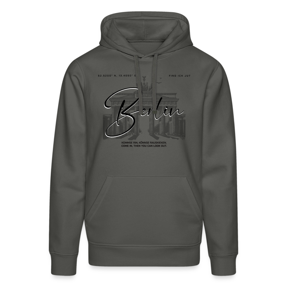 BERLIN-Unisex Bio-Hoodie - Anthrazit