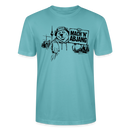 Dit freundliche Shirt mit Berliner Schnauze-MACH 'N ABJANG-Unisex Bio T-Shirt - Pastelltürkis