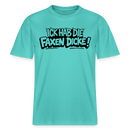 Berliner Shirt-ICK HAB DIE FAXEN DICKE-RELAXED FIT Unisex Organic T-Shirt - Poolblau