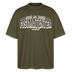 Berliner Spruch-FISIMATENTEN-Oversized Unisex Bio T-Shirt II - Khaki