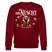 JIBT NÜSCHT-Unisex Bio-Sweatshirt-Berliner Bär Weihnachten - Burgunderrot