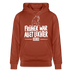 Berliner Spruch-FRÜHER WAR ALLET LEICHTERUnisex Bio-Hoodie - Terrakotta