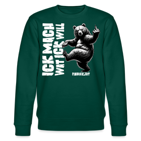 ICK MACH WAT ICK WILL-Unisex Bio-Sweatshirt - Forest