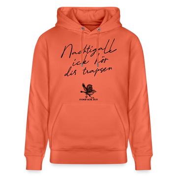 NACHTIGALL ICK HÖR DIR TRAPSEN-Unisex Bio-Hoodie - Hellrot
